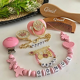 İsimli Emzik Seti ve Tarak Fırça Seti