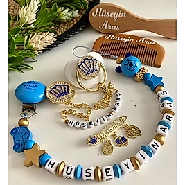 Taçlı Emzik Seti ve Tarak Fırça Seti