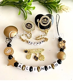 Siyah Taçlı Emzik Seti