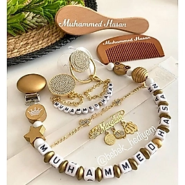 Taşlı Emzik Seti ve Tarak Fırça Seti