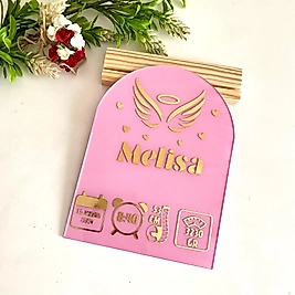 Kız Bebek Doğum Panosu (Pembe)