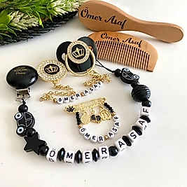 İsimli Emzik Seti ve Tarak Fırça Seti