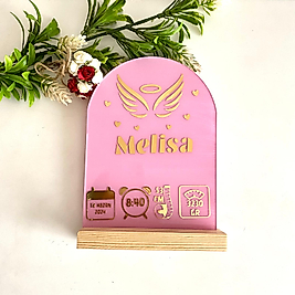 Kız Bebek Doğum Panosu (Pembe)