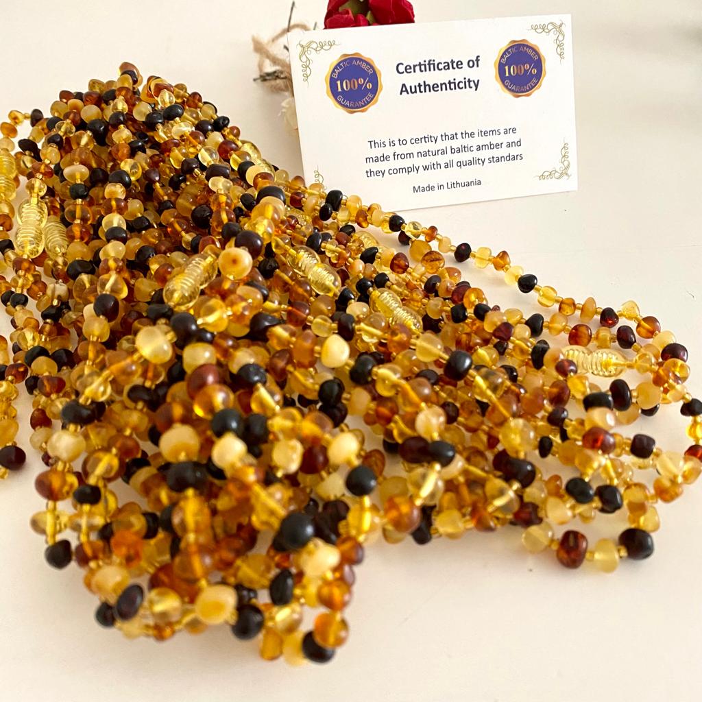 İsimli Emzik Seti ve Kehribar Bebek Kolyesi